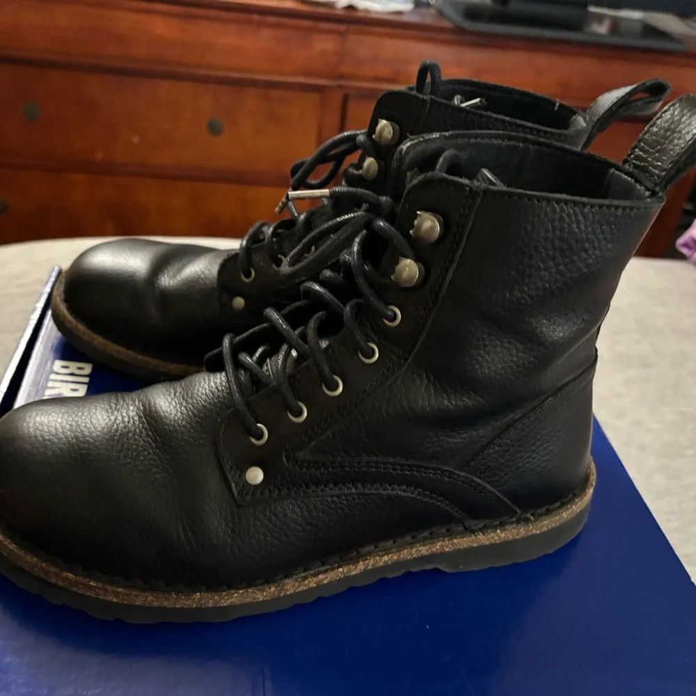 Birkenstock schmale weite narrow fit  very good condition,39 Black Leather Boots - Picture 3 of 10